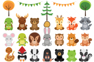 Download Woodland Baby Animals Clipart - Woodland baby animals Collection